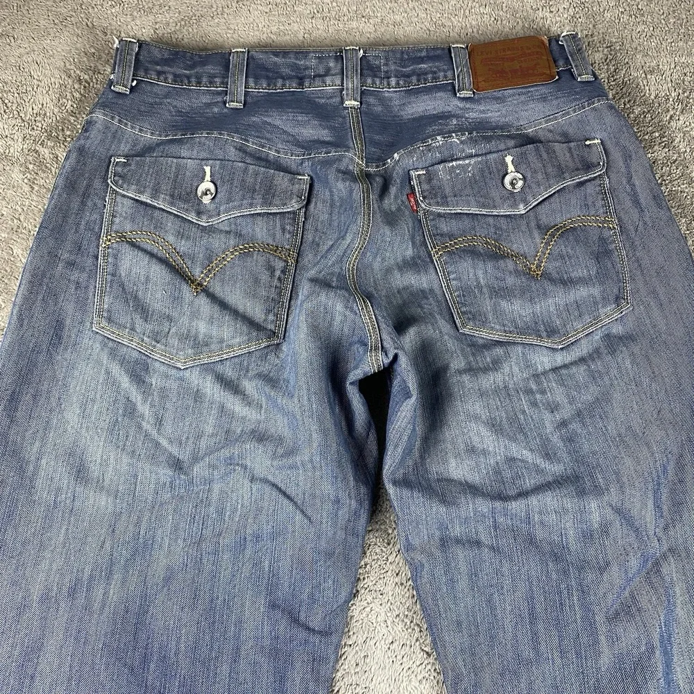 Levis 559 Relaxed Straight Fit Jeans Mens 38x32 Blue‎ Medium Wash Mid Rise